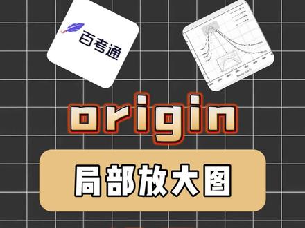 今天高斯教你们用origin画局部放大图#origin#百考通ai#论文插图#origin绘图#研究生