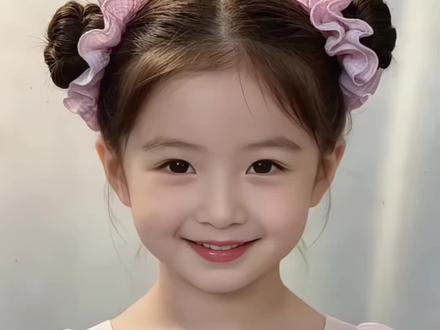 夏天热,来给女儿扎款不会开的丸子头 #女孩编发教程 #公主发型发饰 #女童扎辫子的各种发型教程 #甜美可爱小公主发型