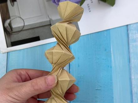 一张A4纸做弹簧伸缩!#做手工我是认真的 #手工diy作品大赏 #创意手工