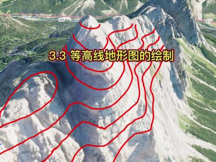 地理视频|等高线地形图绘制原理🎉🎉
你知道等高线地形图是怎么绘制出来的吗?以海平面为起点,测出地面某个地点高出海平面的垂直距离,叫海拔,也称为绝对高度,例如图中甲点海拔为3220m,乙点海拔为2872 m。1956年,中国规定采用青岛验潮站求得的黄海平均海水面为“全国统一高程基准面”,由其他不同高程基准面推算的高程均归化到统一高程基准面上。一个地点与另一个地点的垂直距离叫做相对高度。地形图上,将海拔相同的点连接而成的平滑曲线叫做等高线,例如这条,上面所有点的海拔均为2200米,相邻两条等高线之间的相对高度,也就是垂直距离,称之为等高距,例如这里,它们之间的等高距都为100米,接下来我们用等高距相同的多个平面切割山体,将等高线垂直的落到同一水平面上,这样就得到了等高线地形图。不难发现,同一副等高线图中,同一幅等高线地形图上, 两条相邻等高线之间的差值为等值距或零。在陡崖上,因无法画出等高线密度,故采用重合形式。等高线连续闭合,互不相交。坡度相同的地方,等高线间距相等;坡缓的地方,等高线稀疏;坡陡的地方,等高线密集在等高线地形图的基础上,按照不同高度带,着以不同颜色,则可以绘制出色彩鲜明、地形形象直观的地图,称分层设色地形图一般海洋设色为蓝色调,由浅→深;陆地设色一般为淡绿→橘黄→棕红→暗紫,表示地势由低→高
#地理科普 #科普 #地理 #知识分享 #等高线