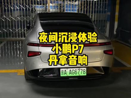 小鹏P7,丹拿音响沉浸体验。