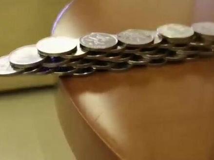 (“悬浮”的硬币桥)沙滘中学914何晓澄#物理实验