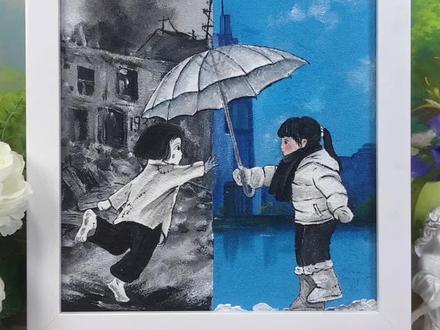 用画笔记录历史,88年了我们永远不会忘记! #艺术在抖音 #以艺术铭记 #国家公祭日 #画画 #手绘