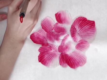 #国画 芙蓉花的画法~#一起学画画