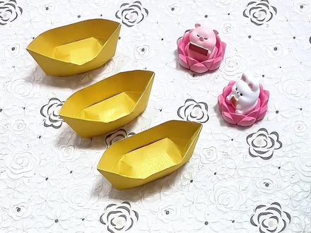 #元宝的折叠方法 #创作者中心 #创作灵感 #祭祀 #手工折纸 宝中宝,厚厚的为主寓意长长的福气