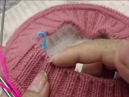 #玩毛线 #简单易学 平肩带袖领子 双螺纹起针