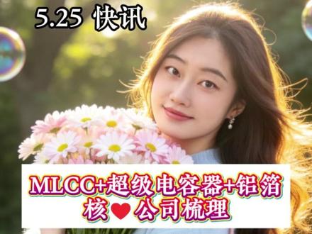 MLCC+超级电容器+铝箔,核♥公司梳理#财经知识