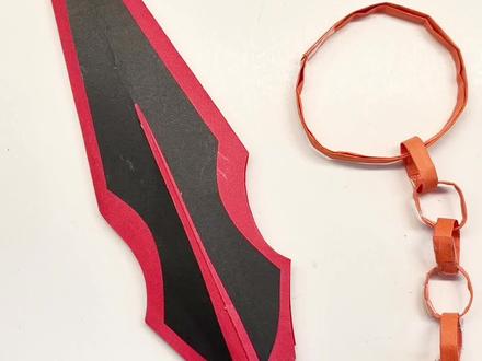 🔥炫酷锁链飞镖🎯娃超爱❤️!#手工 #折纸 #手工作品分享 #创作者中心 #创作灵感