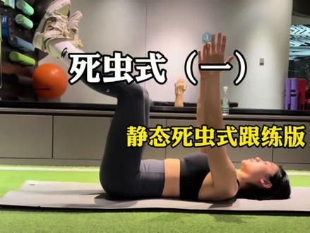 静态死虫式跟练|60秒×3组 稳核心护腰椎 #抖音运动班 #核心训练 #腰部康复 #居家健身 #年后回到健身房的我