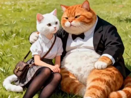 肥橘哄小女生的绝招那是真高你知道不#胖橘#猫咪的迷惑行为 #日常搞笑#动物搞笑视频 #Ai