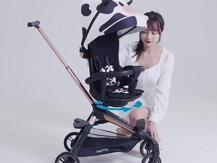 elittle逸乐途小奶牛遛娃婴儿手推车溜娃神器超轻便可折叠可坐躺#婴儿推车 #婴儿车 #手推车 #婴儿车推荐 #宝妈推荐