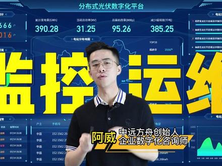 分布式光伏电站监控运维,如何解决电站监控问题?#分布式光伏 #户用光伏 #新能源数字化 #光伏管理软件#企业数字化