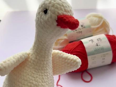 82集:飞翔大白鹅#爱生活爱编织