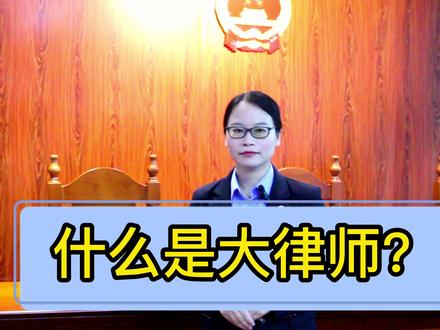 什么是大律师?#什么是大律师 #花都律师 @王月甜王月甜律师,#女律师 #日常