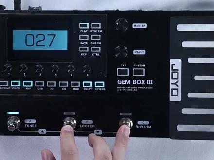 JOYO GEM BOX III综合效果器使用教学视频之音色组切换!#joyo #效果器 #综合效果器