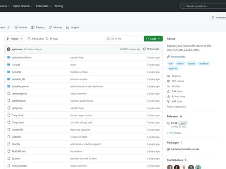 本地服务不用服务器?Rust语言编写的本地隧道神器! #github #编程 #服务器 #开发者 #开源