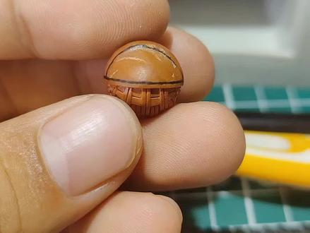 桃篮雕刻教程#桃核雕刻 #教程 #手工 #纯手工打造