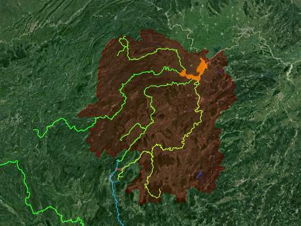 湖南四水之一,资江。。 #人文地理 #行程轨迹 #地理地貌