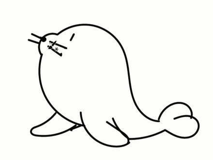 可爱的小海狮#简笔画