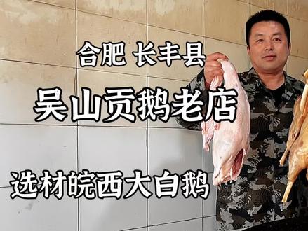 合肥长丰,吴山贡鹅老店每天卤鹅300只,老卤22年只加井水,喷香 #卤鹅 #乡村味道 #美食探店 #卤菜 #猪头肉 #卤肉 #熟食