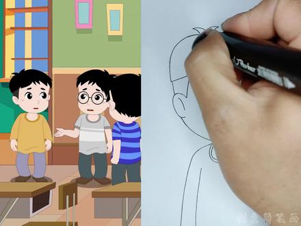 看动画学画画 泰坦机甲强#动漫#动画#画画#简笔画#儿童动画