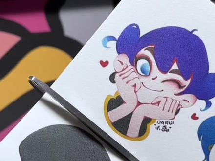 大蕊彩铅填色卡#画画手绘 #手绘过程 #画个画吧