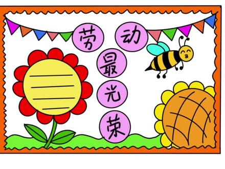 劳动节手抄报可以这样画,简单又好看 #劳动节手抄报 #劳动节小报 #手抄报 #小学生手抄报 #手抄报作业