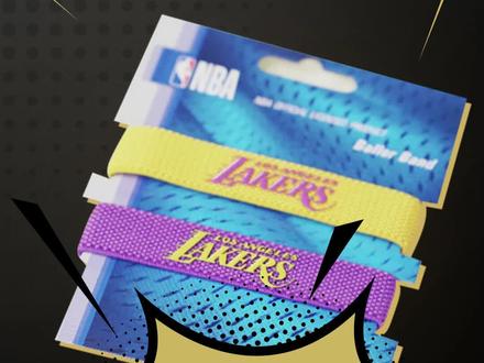 紫金配色手环来袭,懂得都懂~#手环 #nba #湖人队
