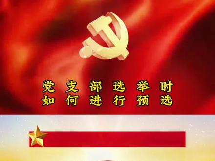 #一起学习#党务知识 党支部选举时 如何进行预选?