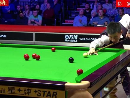 赵心童再次大战威尔士公开赛,宾汉姆开局惨遭痛击 #斯诺克#赵心童#斯诺克威尔士公开赛#威尔士公开赛#神操作