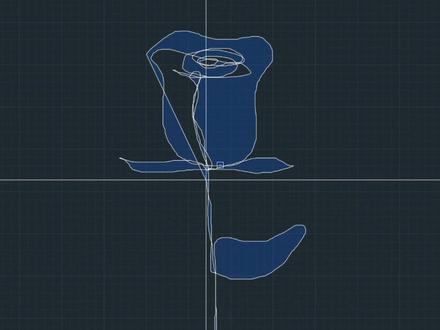 用cad给好盆友画朵玫瑰吧#cad画图 #玫瑰花