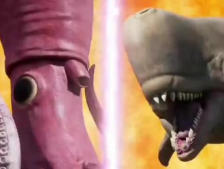 深海大战·大王乌贼对战利维坦鲸