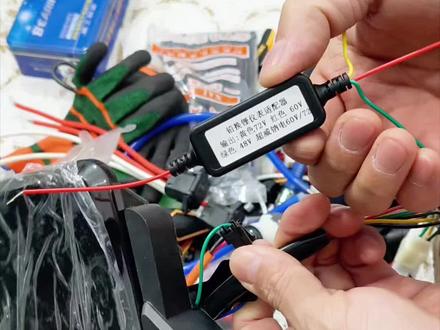 电瓶车换锂电池 电量表降压模块 #铅酸换锂电