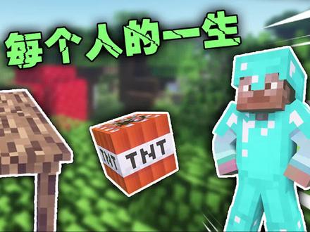 【MC】我的世界每个人的一生 【怕怕和白喵的区别】 #mc不灭 #我是世界 #我的世界 #游戏