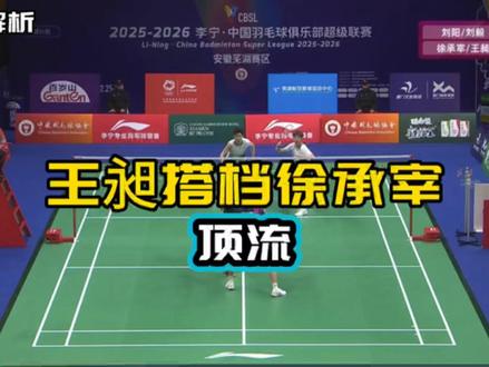 王昶搭档徐承宰 顶流组合 能否超越徐金组合 #徐承宰 #王昶 #球路解析 #羽超联赛 #星享会羽毛球