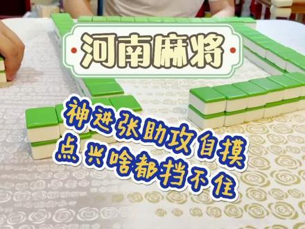 河南麻将推倒胡 神进张 点兴啥都挡不住😂 无风麻将#河南麻将