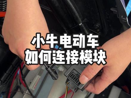 小牛车如何连接模块?看这个视频就够啦 #磷酸铁锂 #小牛电动 #锂电池 #外卖车 #禁止非法改装车辆