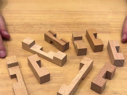 鲁班锁九通锁的组装拼搭#手工制作 #手工