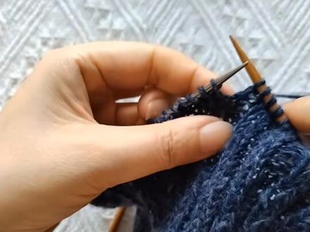 #手工毛衣 维多利亚#平整的后斜肩编织#爱生活爱编织