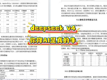 deepseek v4你降AI率是真的牛 #论文 #大学生 #毕业季 #降AI #PaperRed