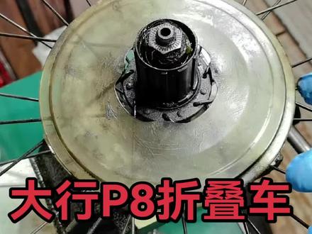 大行P8折叠车后轮全拆解保养#自行车维修 #自行车维修保养 #自行车日常保养 #自行车保养