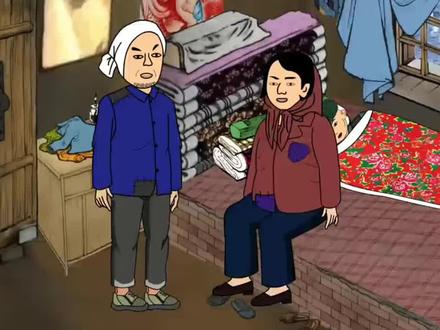 小时候每当下雪就开始做棉鞋棉衣 #原创动画 #年代 #童年