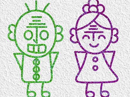 小时候画过丁老头丁老太的举个手#简笔画 #画画教程 #亲子互动