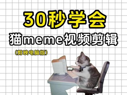 30s学会猫meme视频剪辑