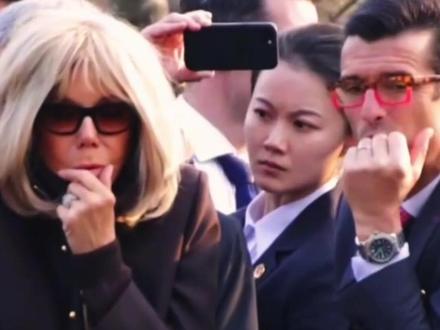 “中国第一女保镖”近身保护马克龙夫人
执行任务时眼神犀利 英姿飒爽