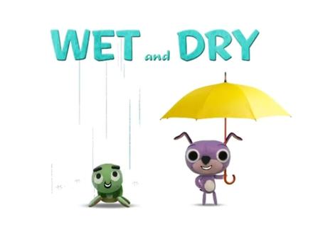 英语启蒙动画 趣味学英语单词 Wet Dry 潮湿和干燥。 #看动画学英语 #早教英语启蒙 #原创动画