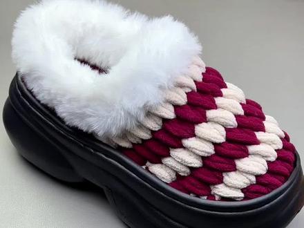 冰条线钩奶油纽花包跟教程三 #手工编织零基础教学 #拖鞋手工diy材料包 #手工钩织 #钩鞋教程