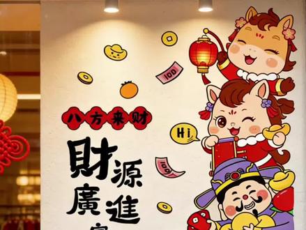 2026马年五福教程它来了,零基础可以画哦,一家人新年必备款#跟我一起学画画 #创作者中心 #创作灵感