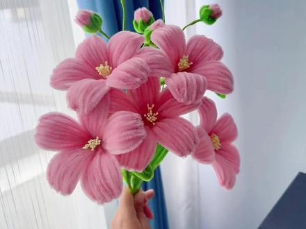 芙蓉花详细教程来啦#扭扭棒芙蓉花 #学会快去试试吧🔥 #手工diy