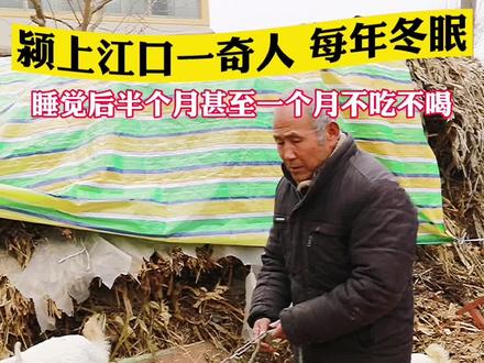 大头探秘——为你揭秘颍上江口奇人“祝德民”每年冬眠数次背后的故事#同城浏览